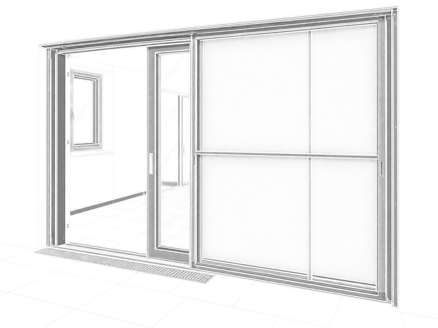 Technische Zeichnung von Fenstern von Hammer Fenster